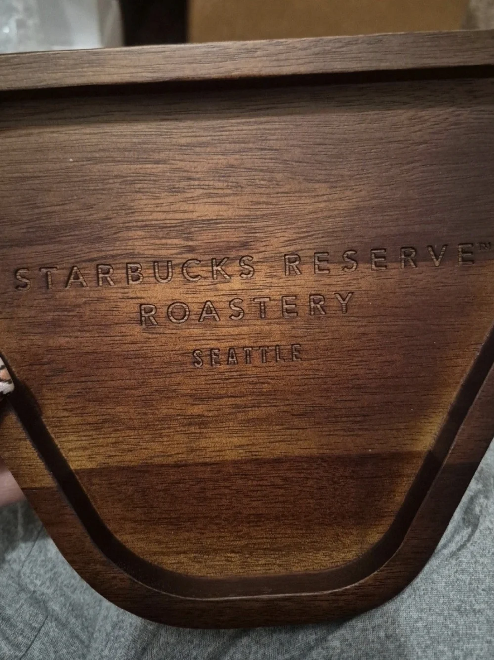 Wooden Decor with Embossed Text